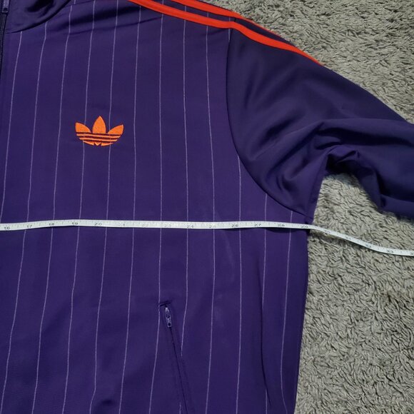 RARE Adidas Classic Firebird Purple Orange Zip Track Suit Athletic Jacket - 3XL - Picture 4 of 9